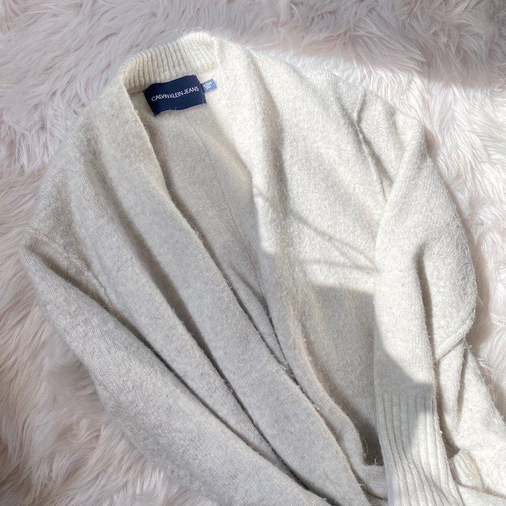 Long Cozy Calvin Klein Sweater Coat